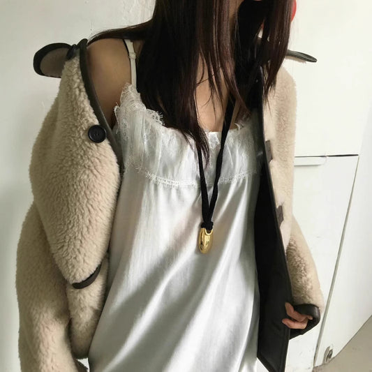 White Lace Stitching Dress SA501