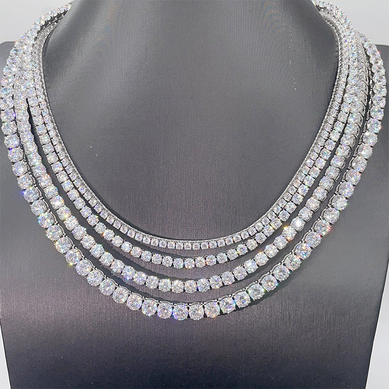 316l Stainless Steel Press Spring Buckle Necklace SAB081