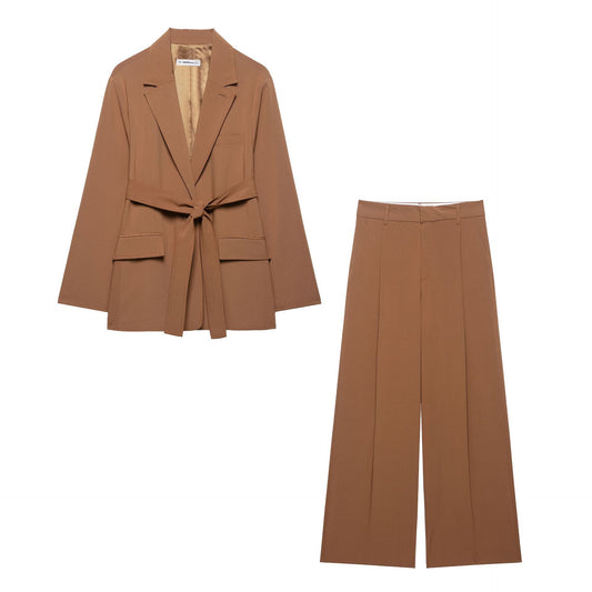 Loose Blazer with Belt  SA422
