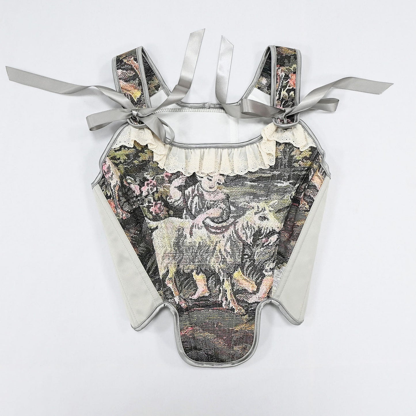 Printed Back Strap Versatile Fishbone Small Vest 69B831