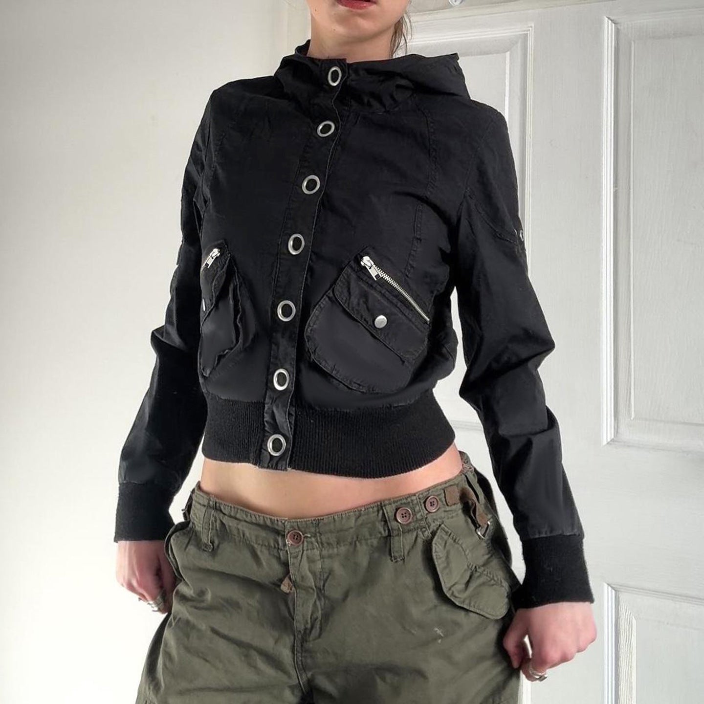 Black Minimalist Coat for Women SA603