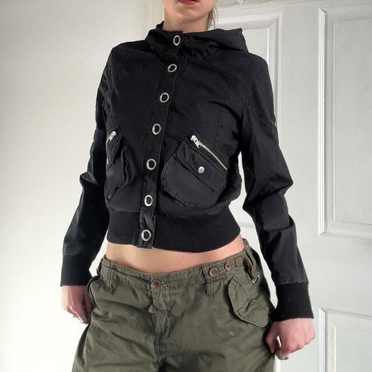 Black Minimalist Coat for Women SA603