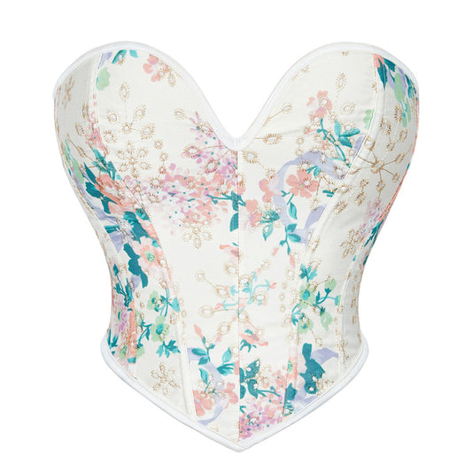 Printed Beige Women's Shapewear 69A707