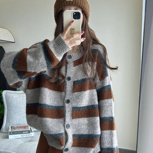 Striped Knitted Cardigan SA483
