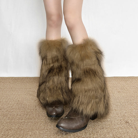 Solid Color Fluffy Leg Cover SA538