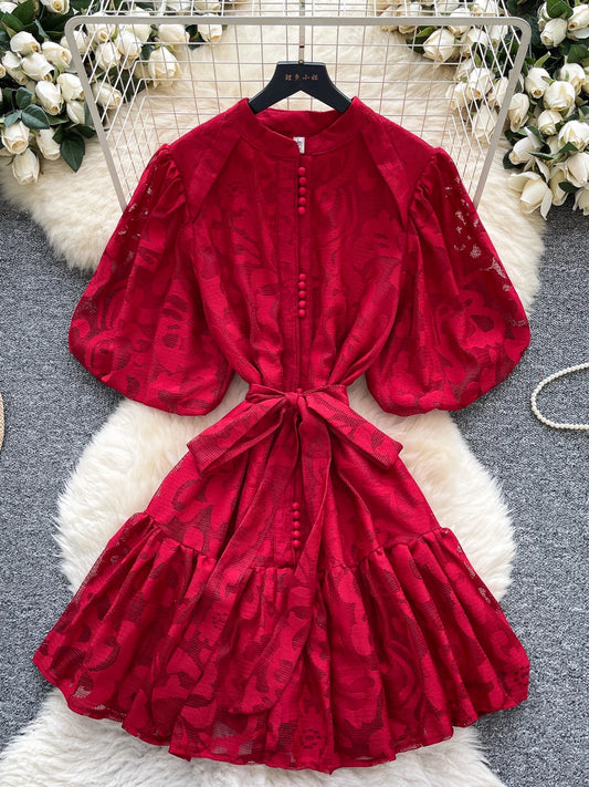 Women's Puff Sleeve Dress SA761