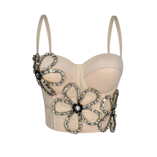 Diamond Flower Fishbone Bra 69B886