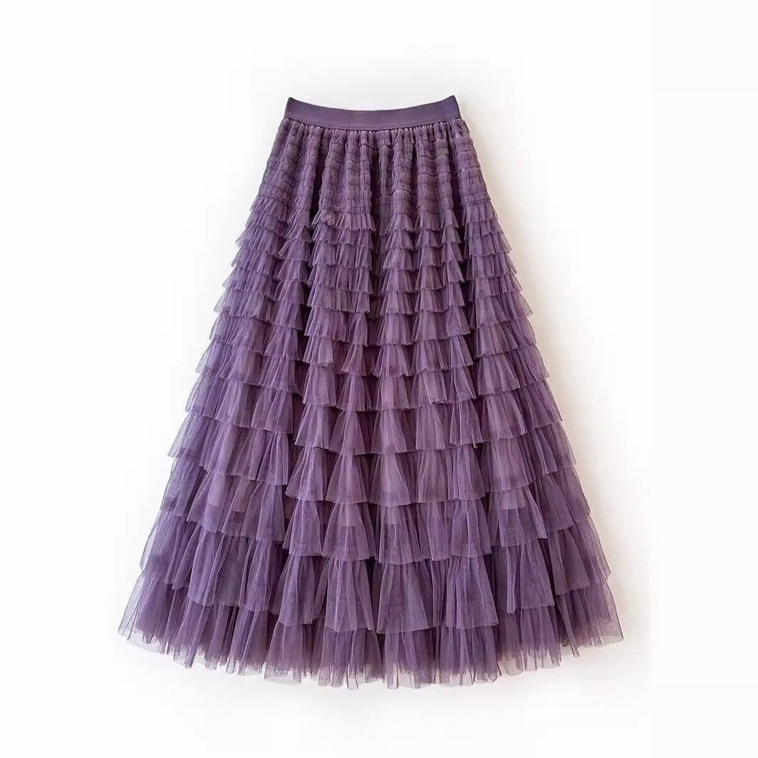 New Cake Skirt Mesh Skirt 69B977