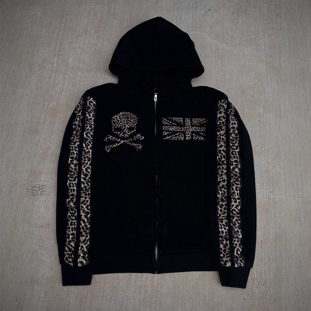 Printed Zip Sweater SA686