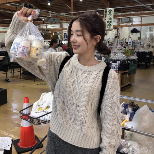 Twist Crew Neck Sweater Women SA499