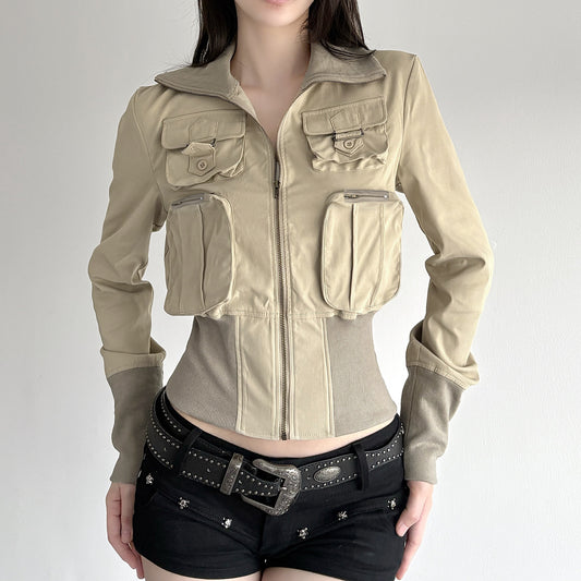 Threaded Three-dimensional Pocket Jacket SA602