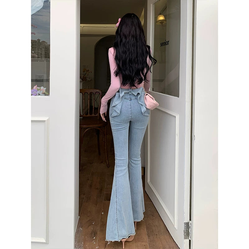 High Waist Flared Pants US 64D102