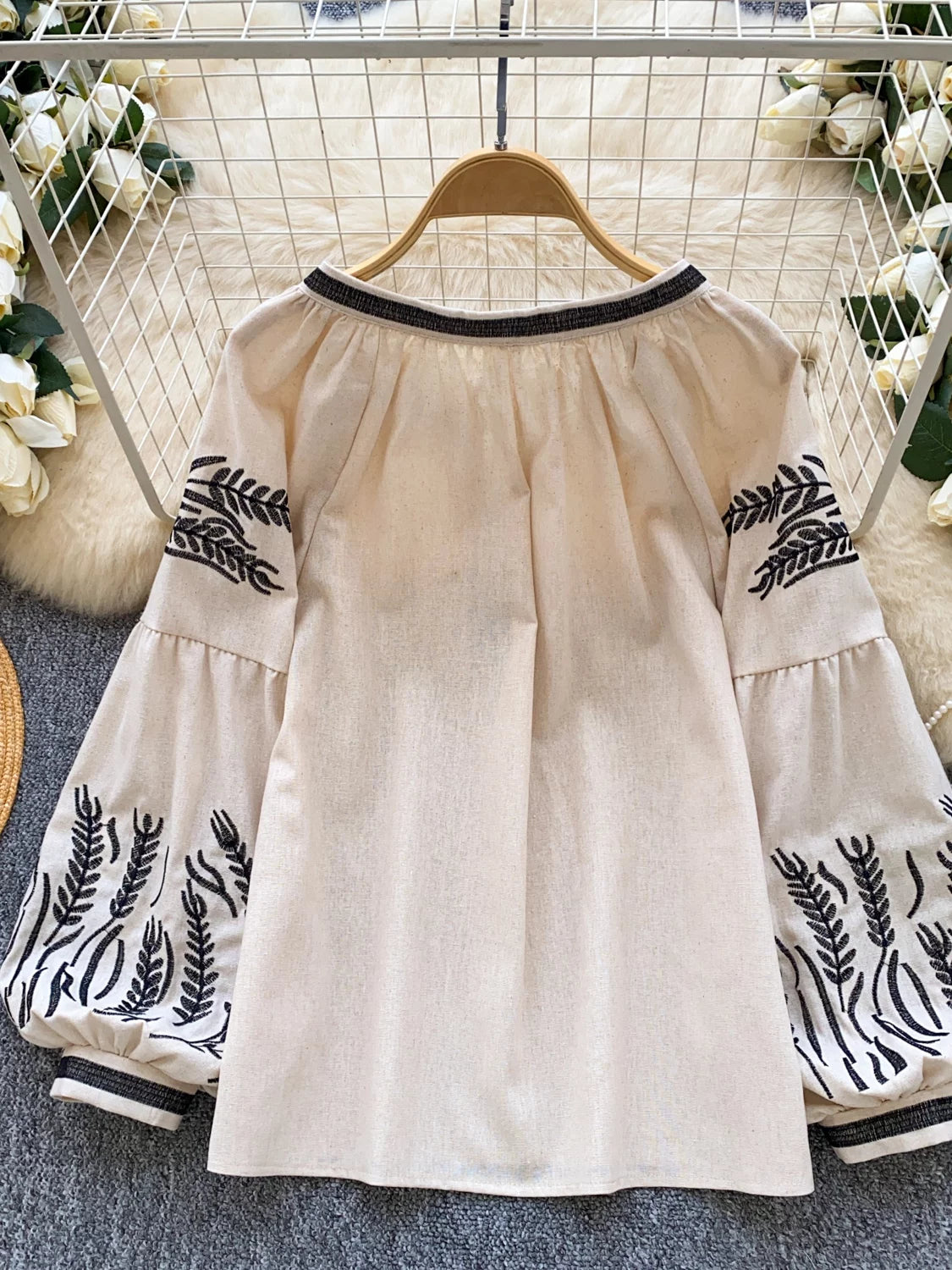 Women's Embroidered Loose Shirt SA779