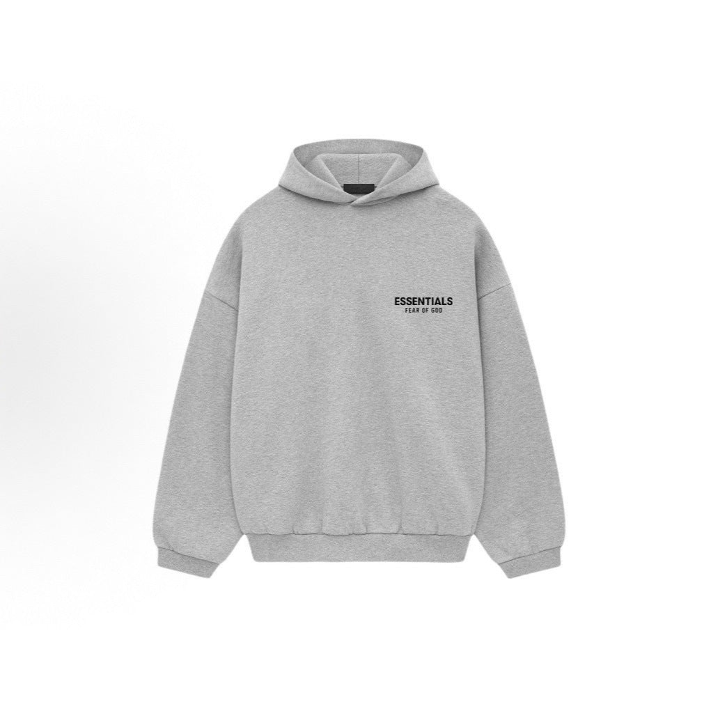 Letter Print Fleece Hoodie  64D063