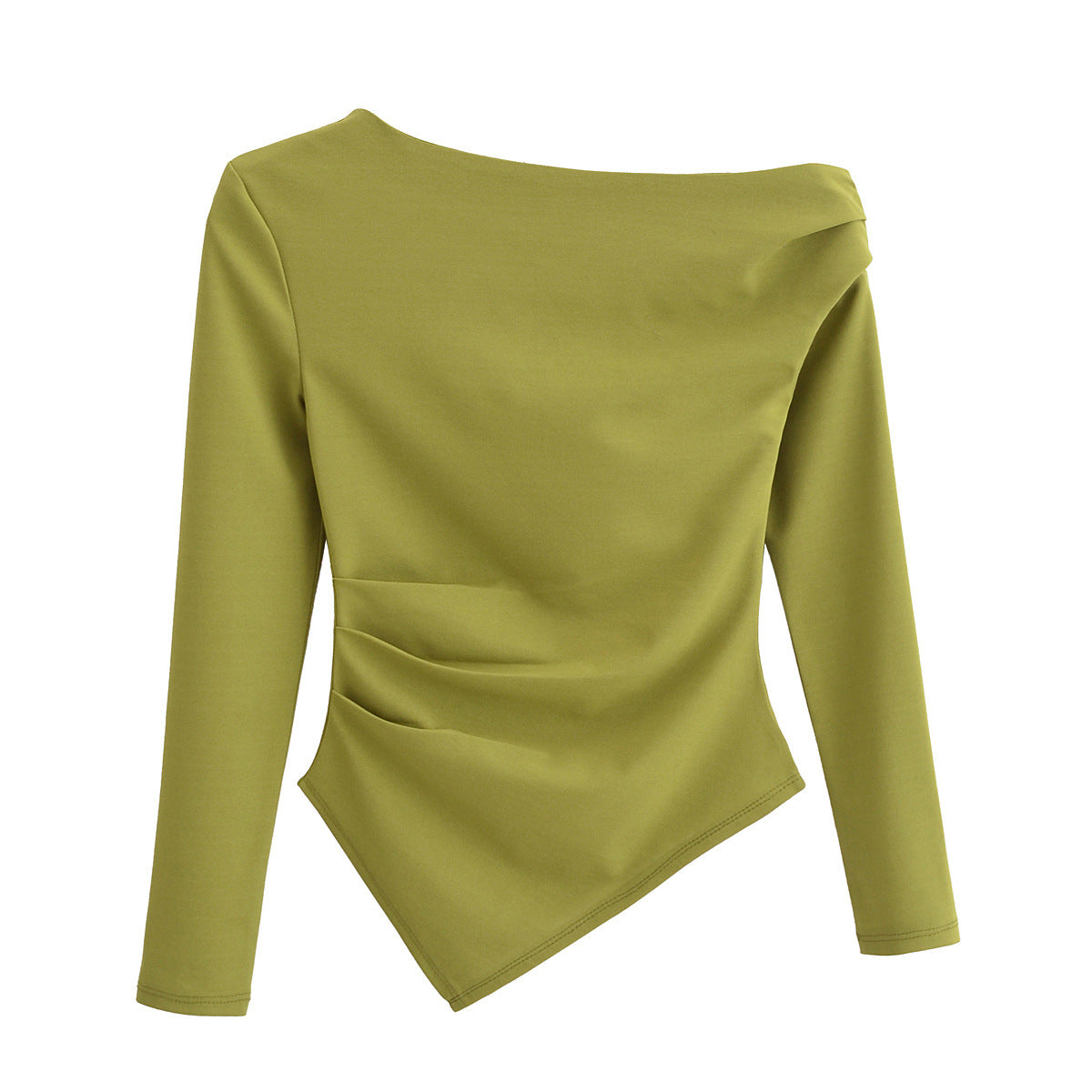 Asymmetrical Stretch Slim Fit Fashion Top SA542