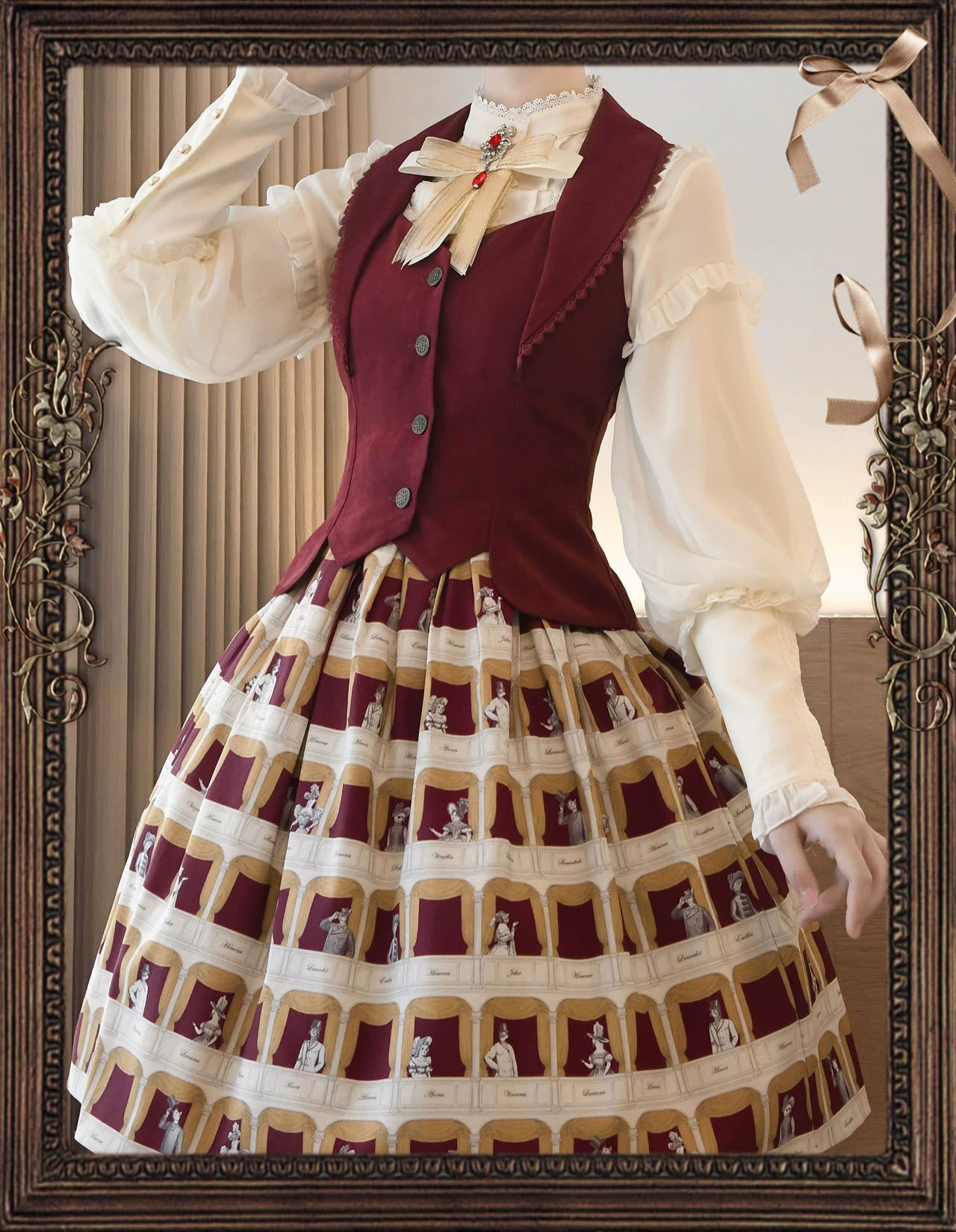 Lolita Dress Shirt with Lace Detail SA962