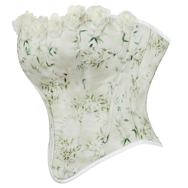 Light Matcha Lace Ladies Upper Body Tube Top 69A740