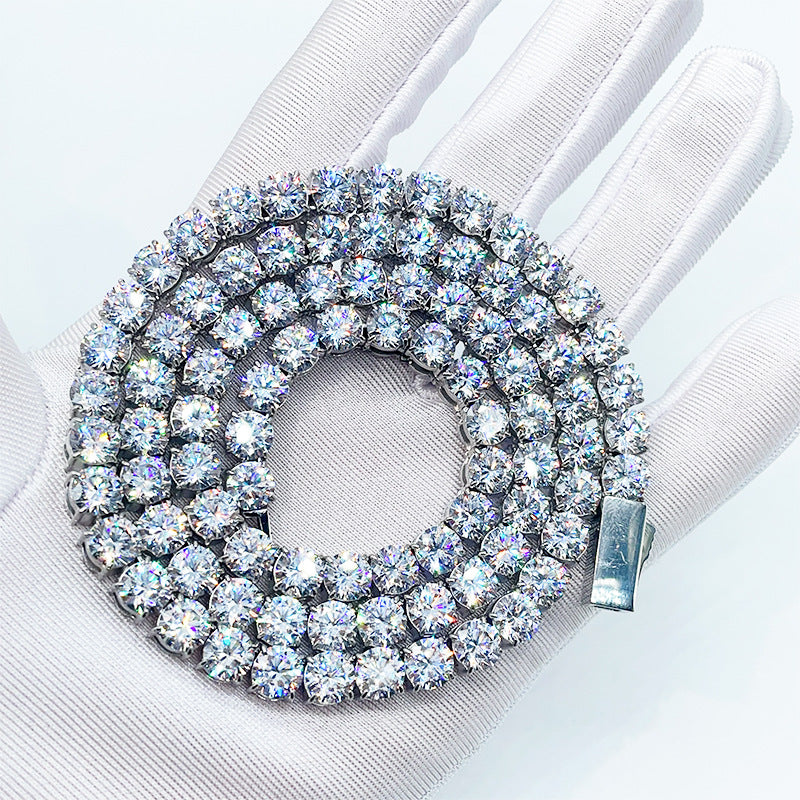 316l Stainless Steel Press Spring Buckle Necklace SAB081