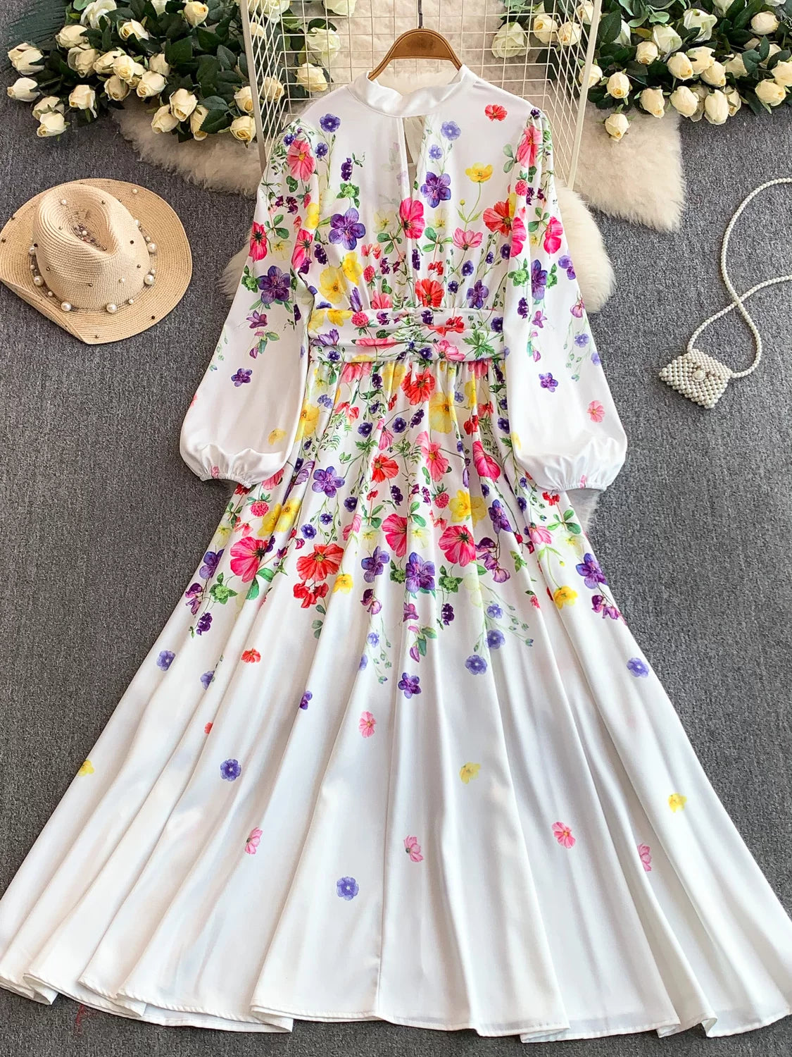 Women's Hollow Round Neck Dress SA746