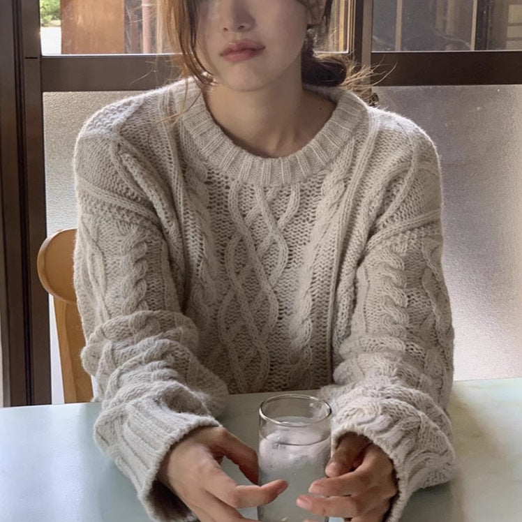 Twist Crew Neck Sweater Women SA499