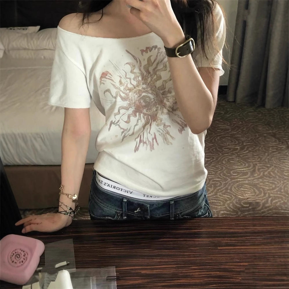 Spice Girl Printed Short Sleeve T-Shirt Women SA496