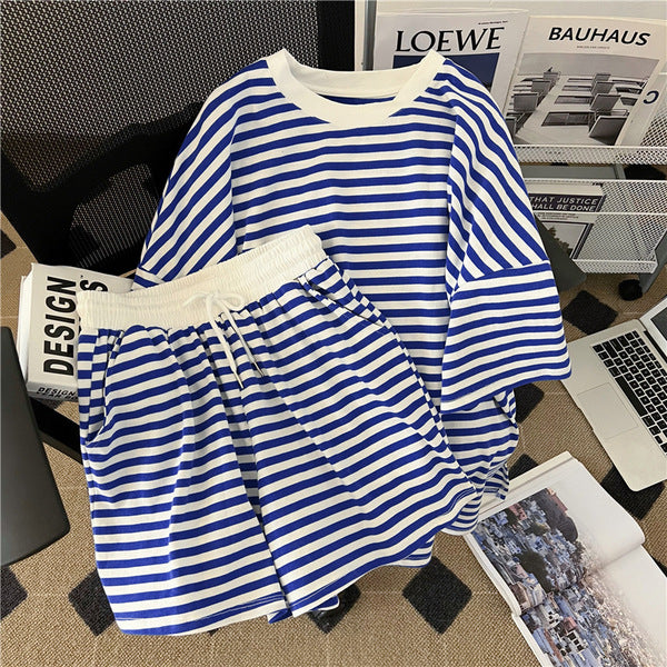 College Style Striped Casual Tracksuit SA974