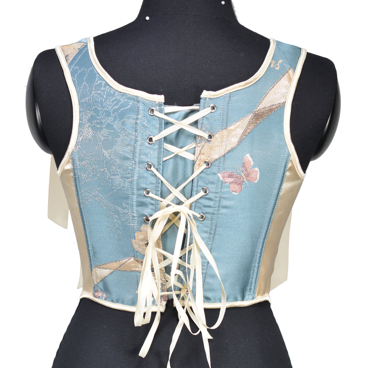 Printed Light Luxury Fish Bone Bra 69B833