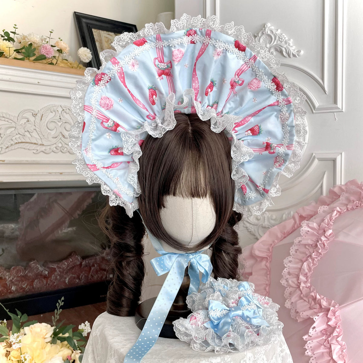 Strawberry Handle Lolita Jsk Suspender Skirt 74B887