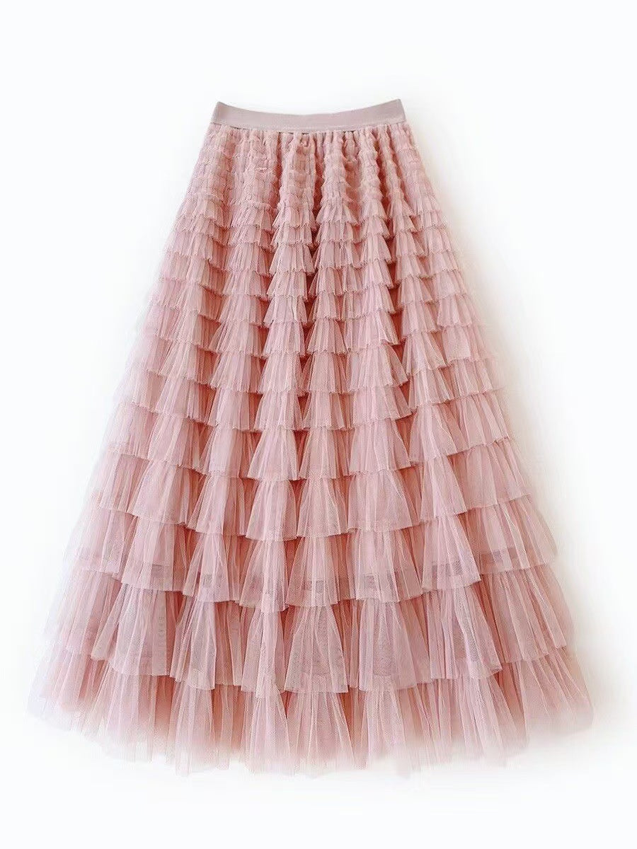 New Cake Skirt Mesh Skirt 69B977