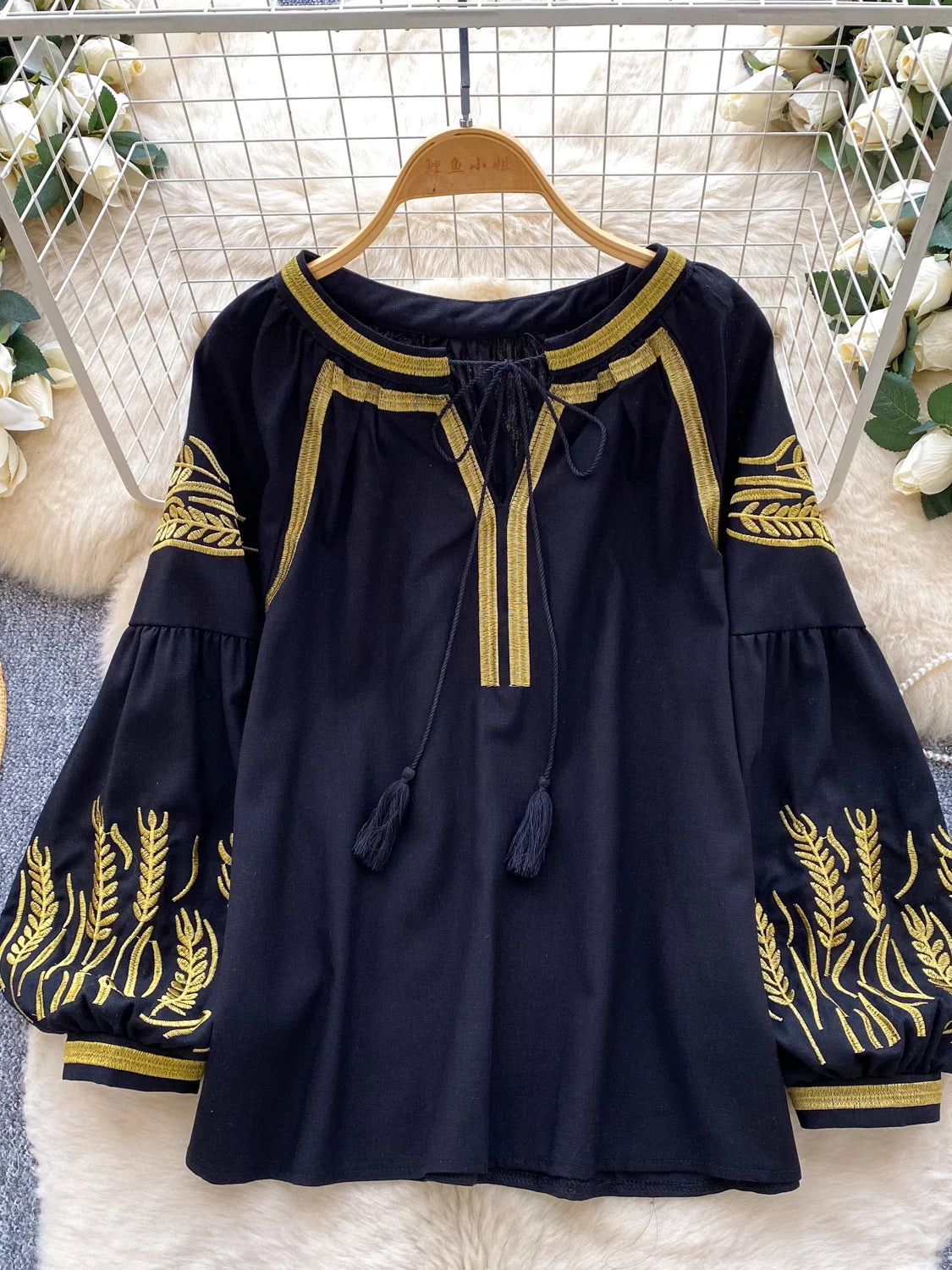 Women's Embroidered Loose Shirt SA779