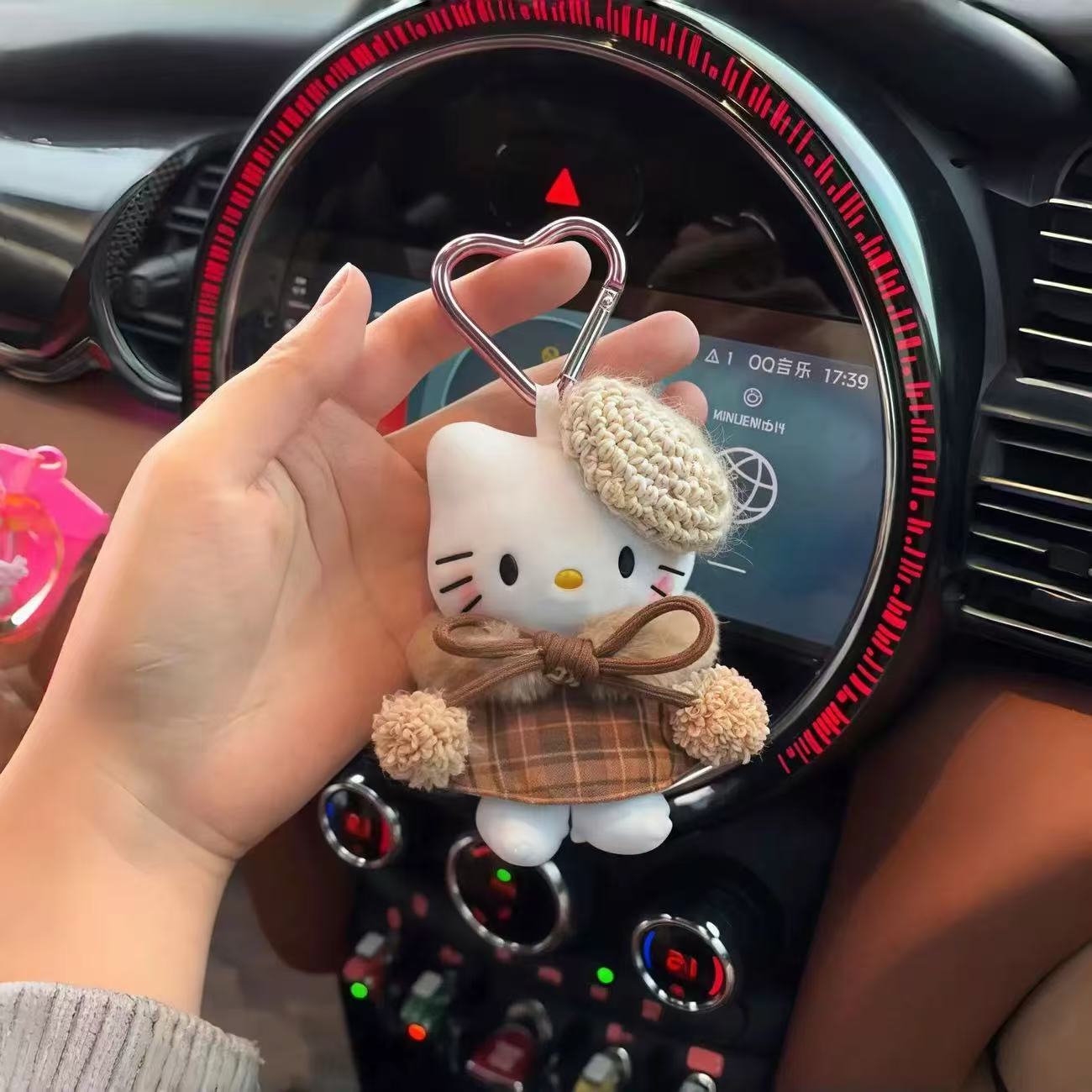 Cartoon Plush Gentleman Keychain  SAB093