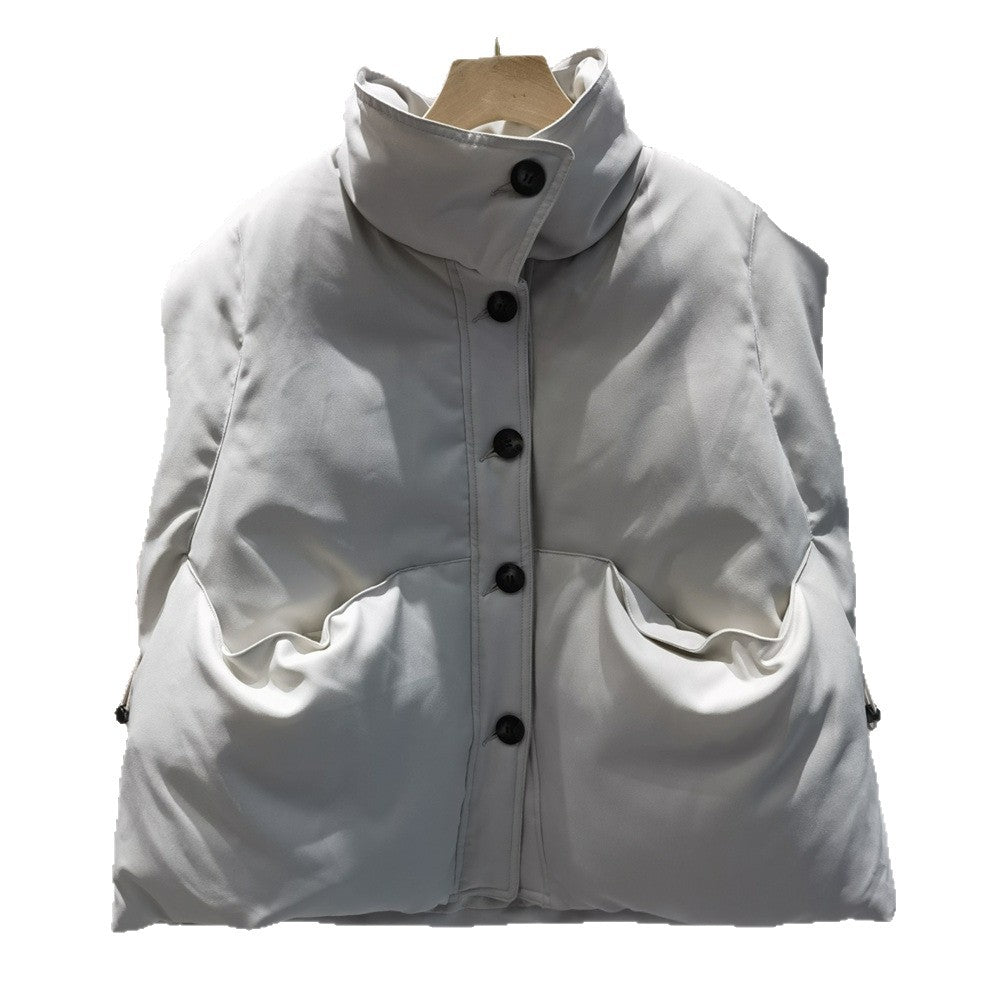 Winter Short Stand-up Collar Vest for Women SA493