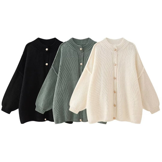 Loose Version Knitted Cardigan Sweater SA569