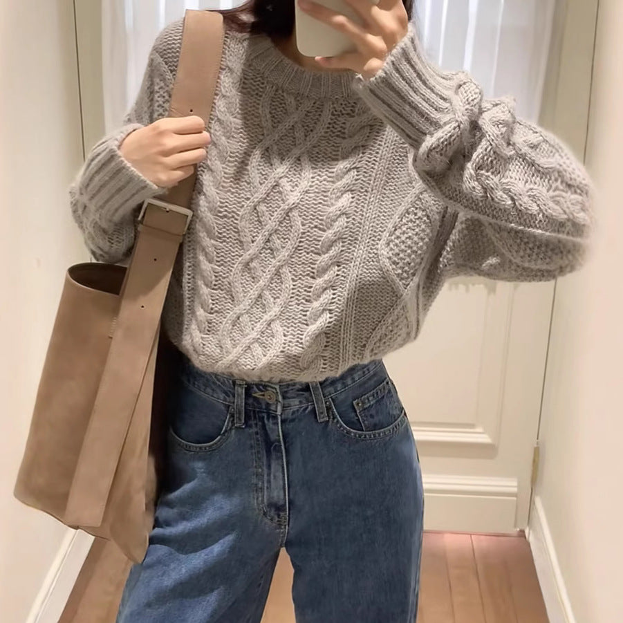 Twist Crew Neck Sweater Women SA499