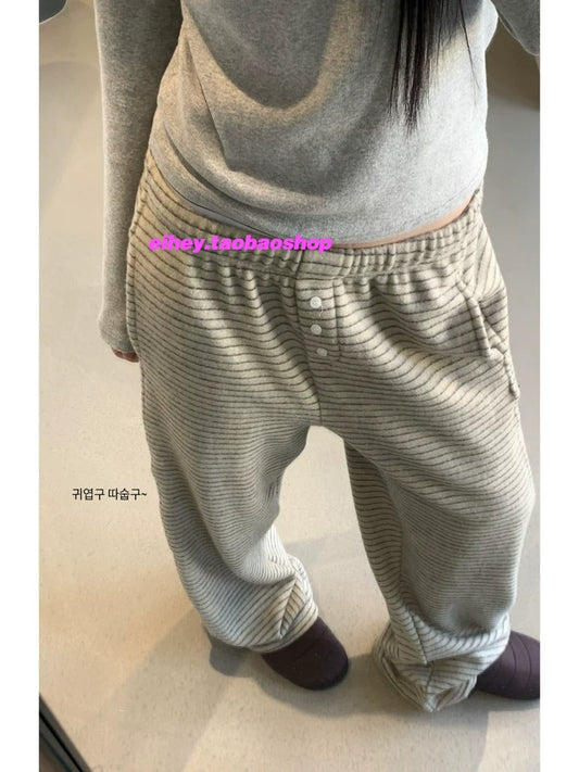 Striped Trousers Women's Straight Trousers SA614