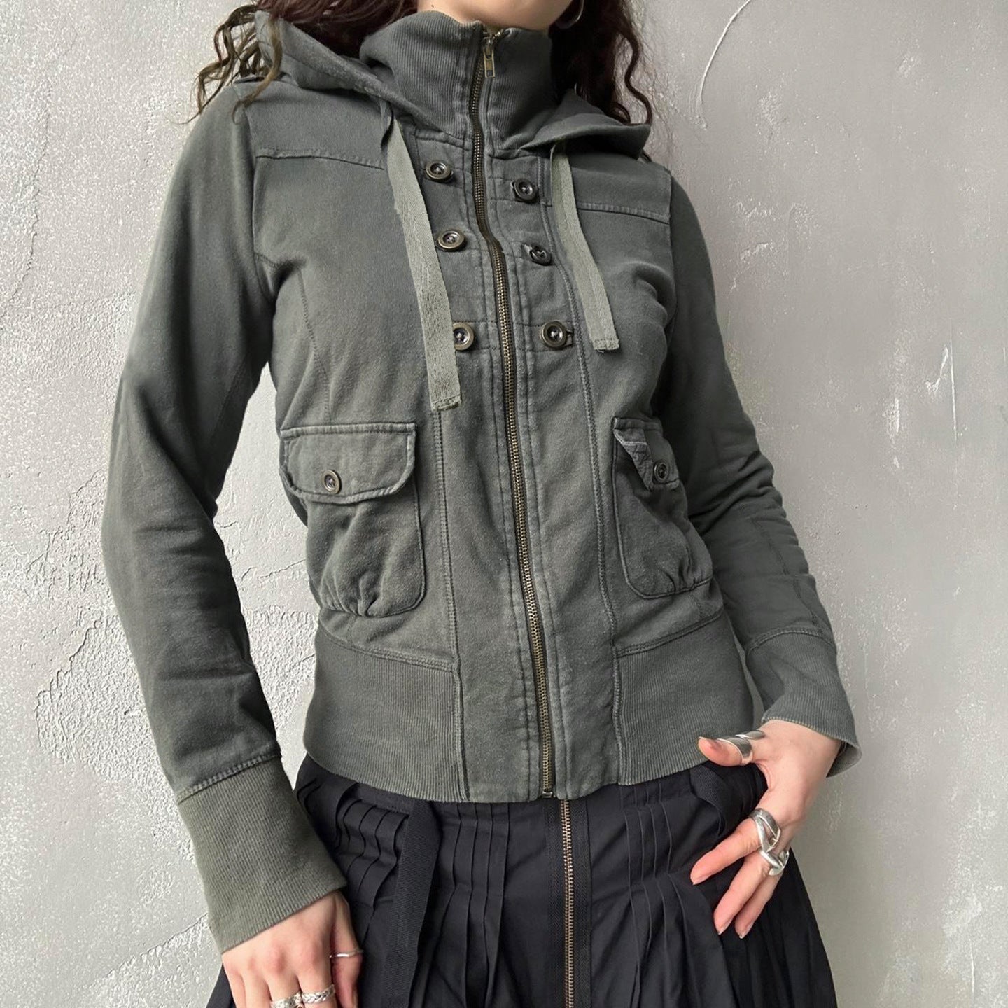Street Style Pocket Splicing Jacket SA598