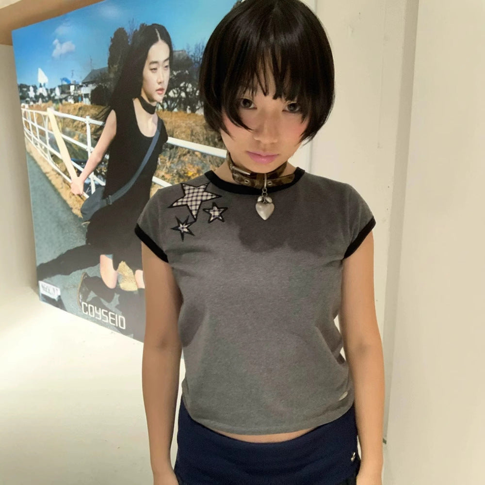 Star Embroidery T-Shirt SA530