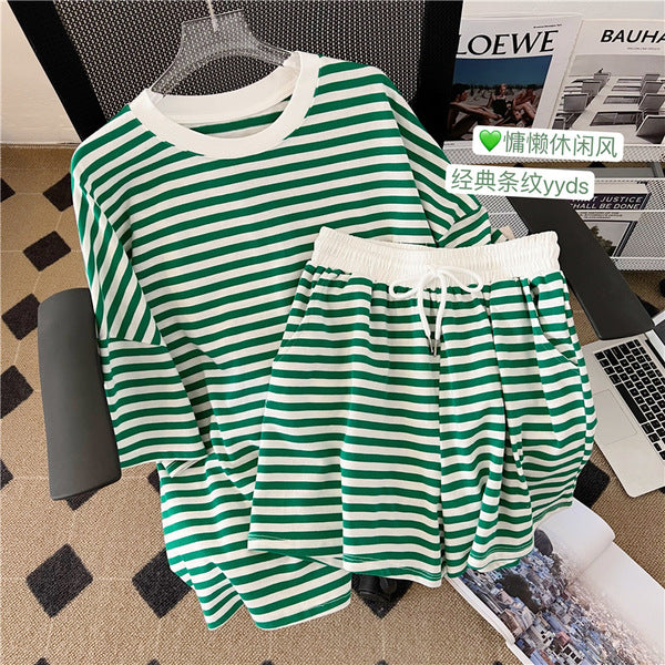 College Style Striped Casual Tracksuit SA974