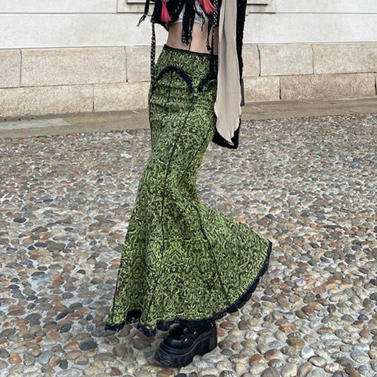 LACE LONG skirt  69A132
