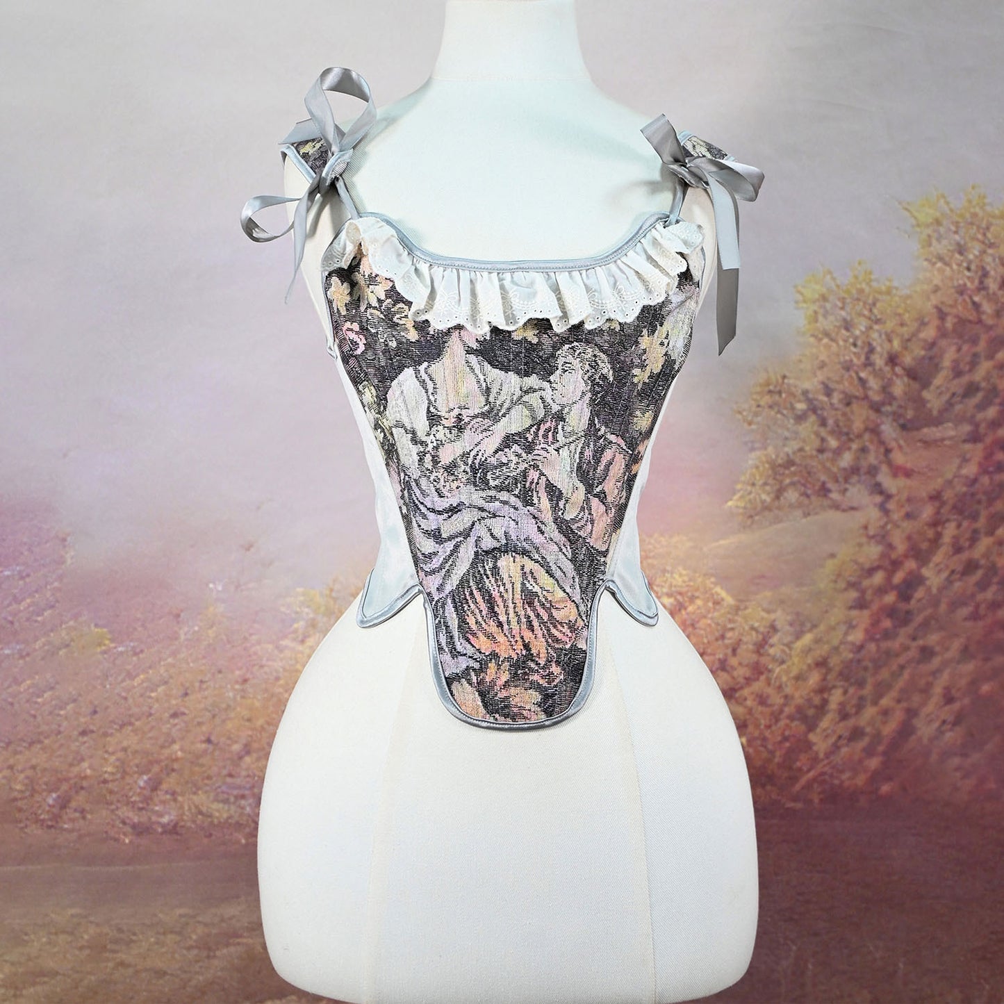 Printed Back Strap Versatile Fishbone Small Vest 69B831