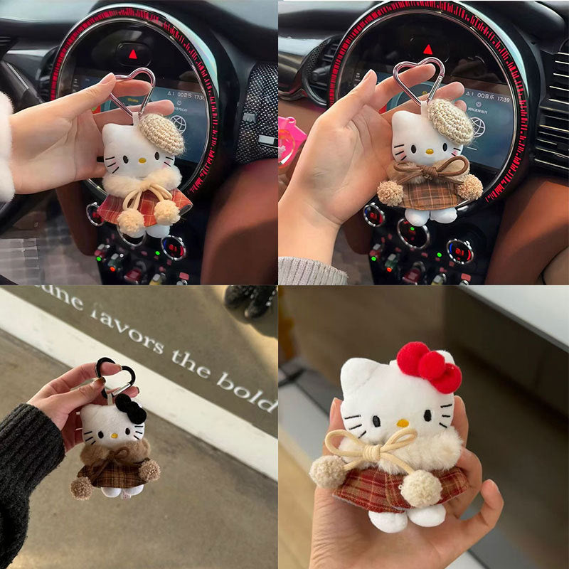 Cartoon Plush Gentleman Keychain  SAB093