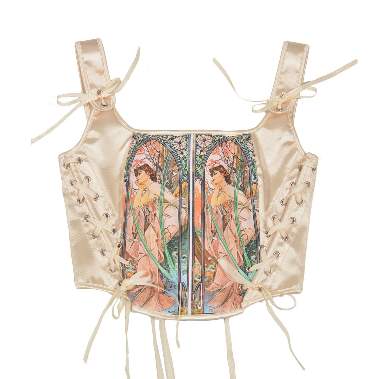 Satin Fishbone Corset 69B974