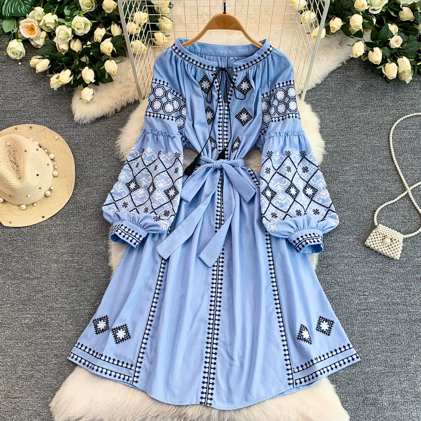 Round Neck Dress SA795