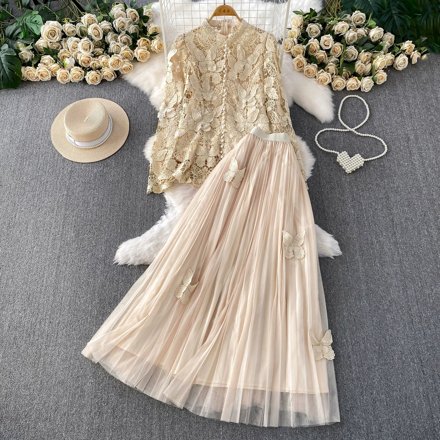 Mesh Dress Set 69B921