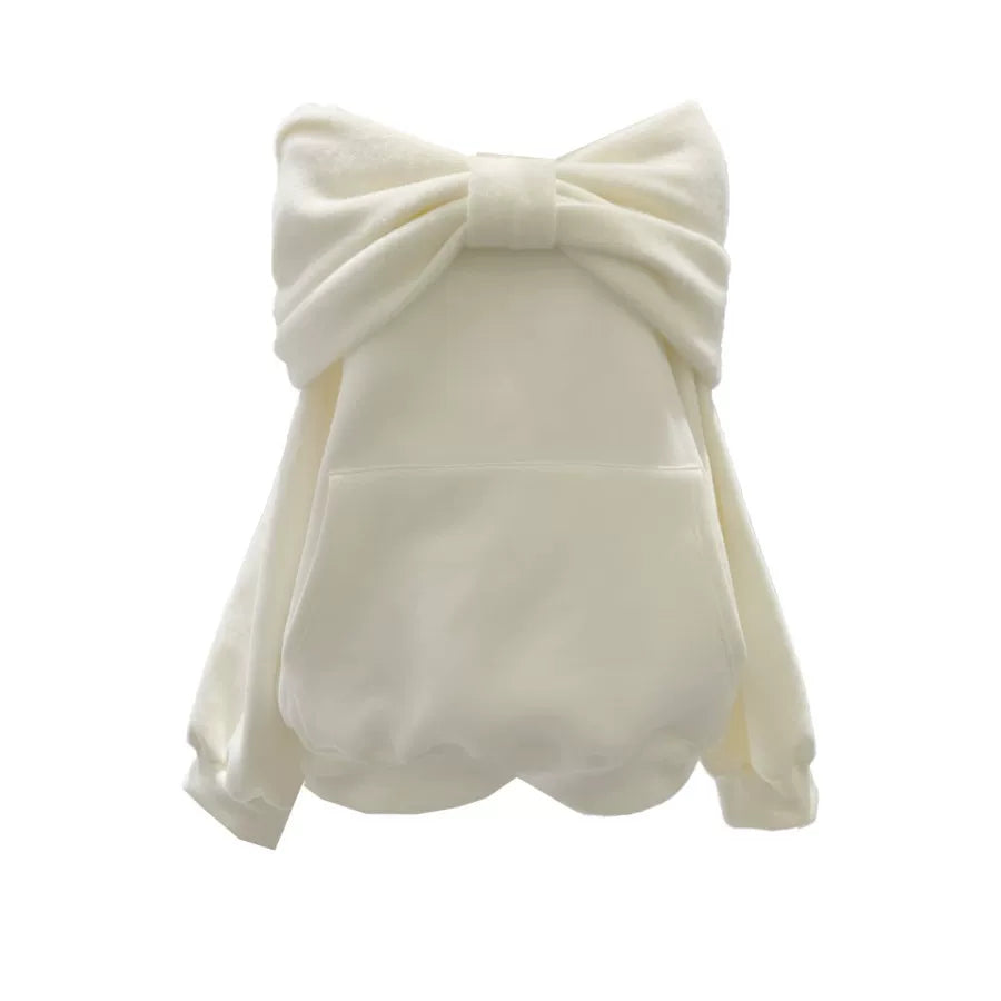Off-the-shoulder, Loose-fit, Hooded Sweatshirt SA726
