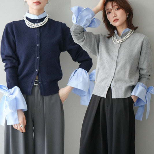 Temperament Fake Two Sweaters SA609