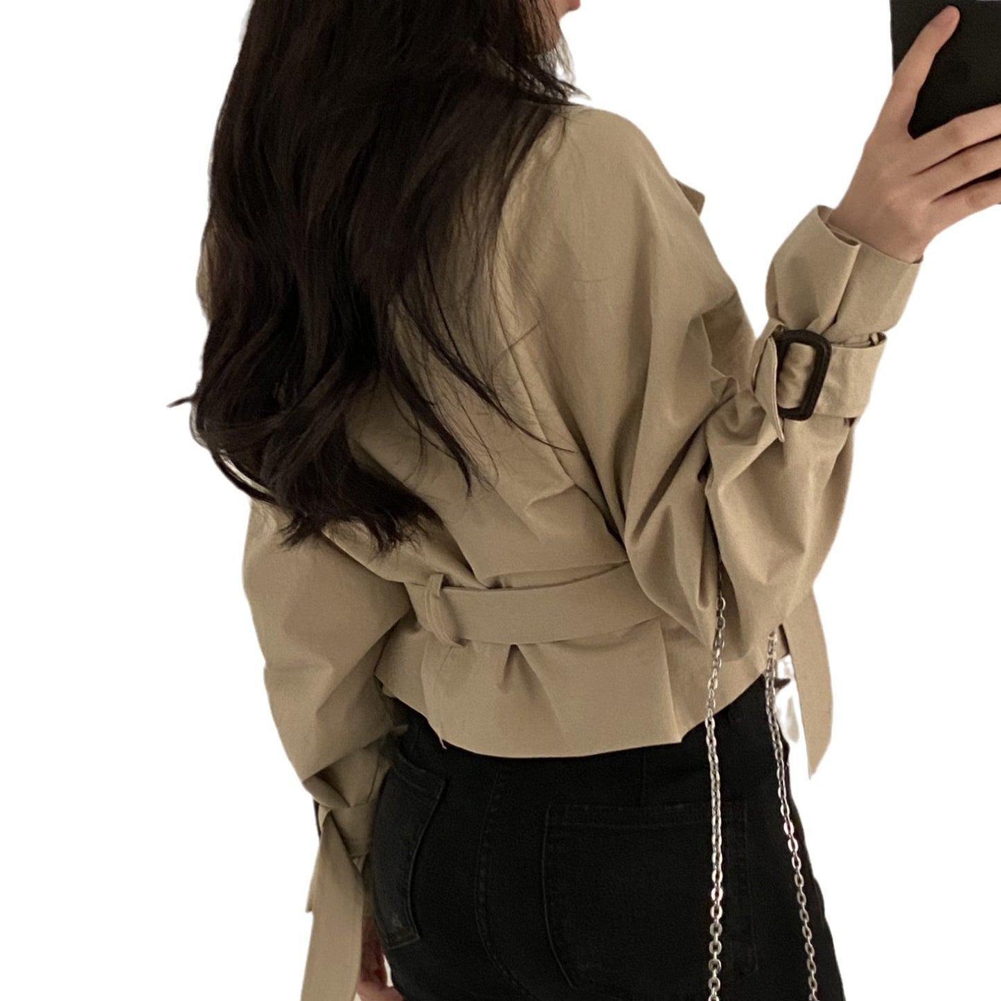 Loose Trench Coat Short Coat Women SA451