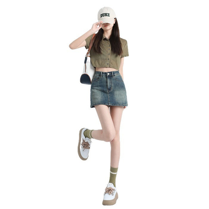 High Waist Skirt  US  64D148