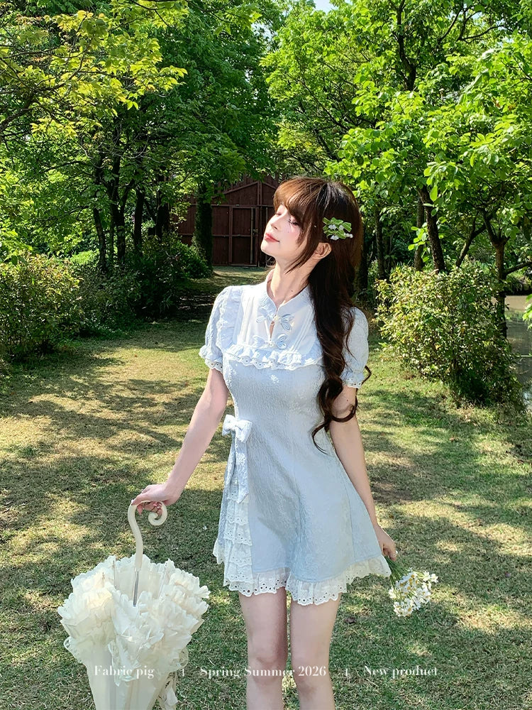 New Chinese Style Dress for Women Summer   64D068
