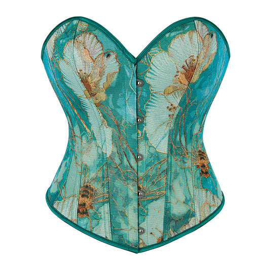 Court corset corset green bee jacquard 69A663